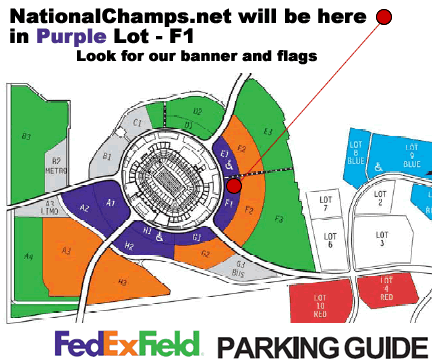 Fedex Field Parking Chart