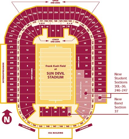 Arizona State University Football Stadium Seating Chart