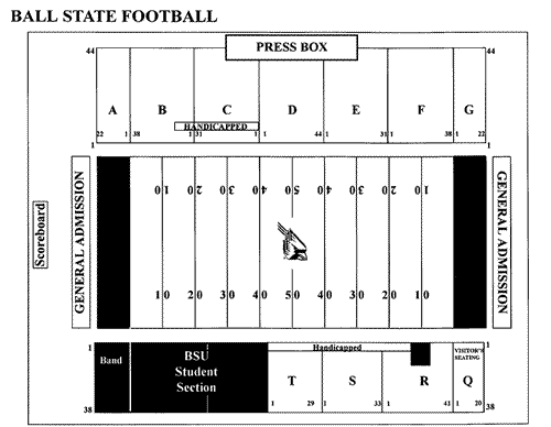 Ball State Football Seating Chart