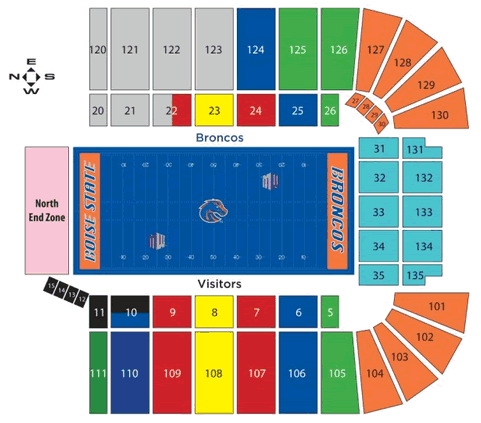 Boise State Seating Chart