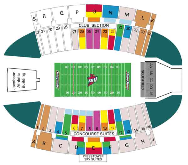 South Dakota State Football Stadium Seating Chart