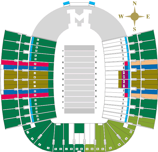 Faurot Field Seating Chart
