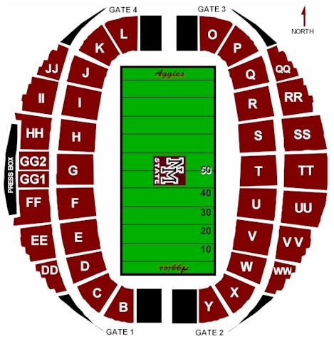 Aggie Football Stadium Seating Chart