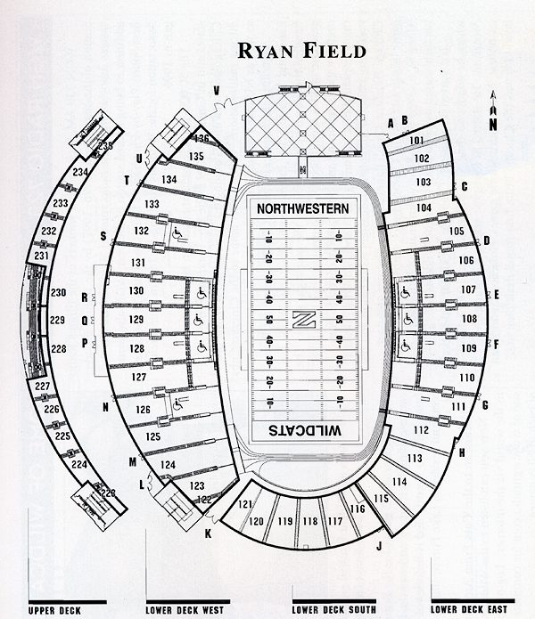 Northwestern Stadium Seating Chart