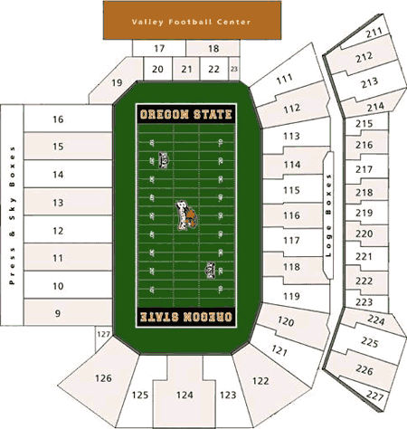 Osu Beavers Stadium Seating Chart