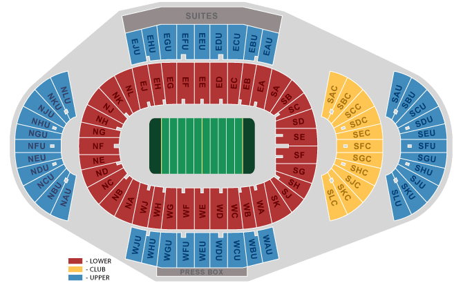 Lions Stadium Seating Chart