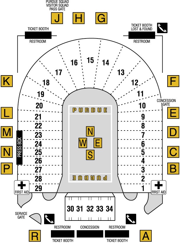 Purdue Ross Ade Stadium Seating Chart