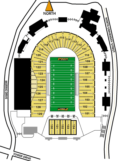 Ross Ade Stadium Seating Chart Rows