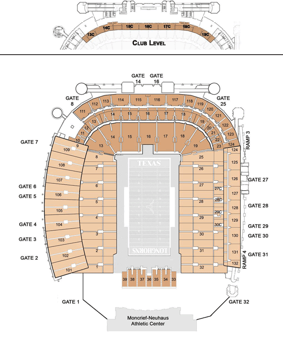 longhorn football seating chart - Part.tscoreks.org