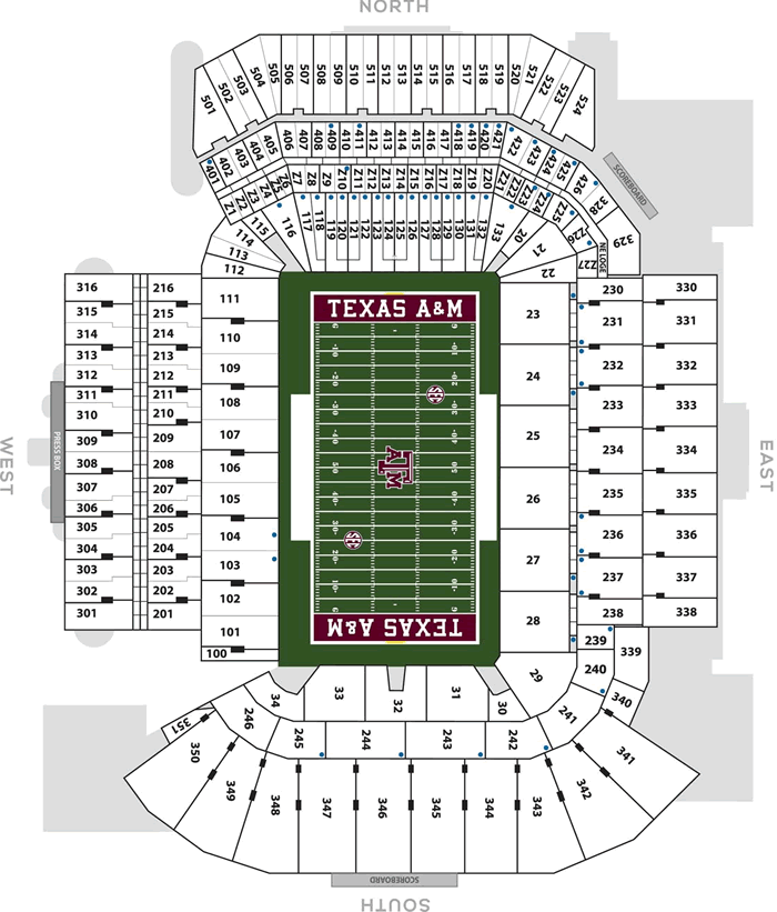 Kyle Field Seating Chart 2014