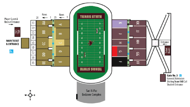 Texas University Stadium Seating Chart