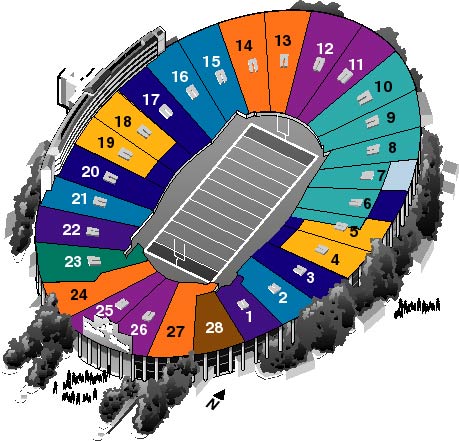 Rose Bowl Seating Chart 2016