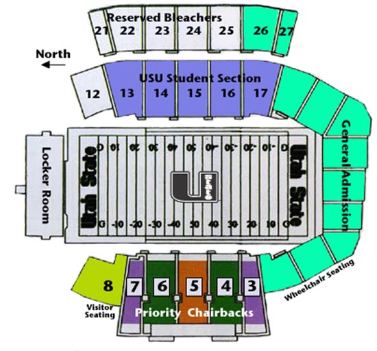 Utah State Football Seating Chart
