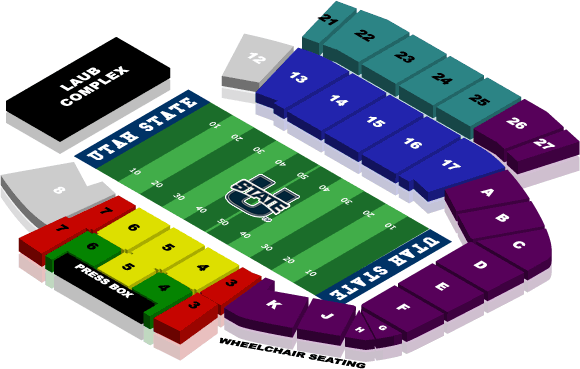 Maverik Stadium Seating Chart 
