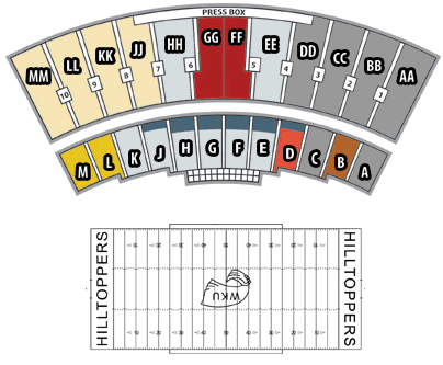 Wku Football Stadium Seating Chart